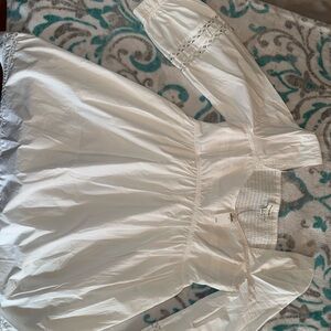 Banana Republic White Textured dress